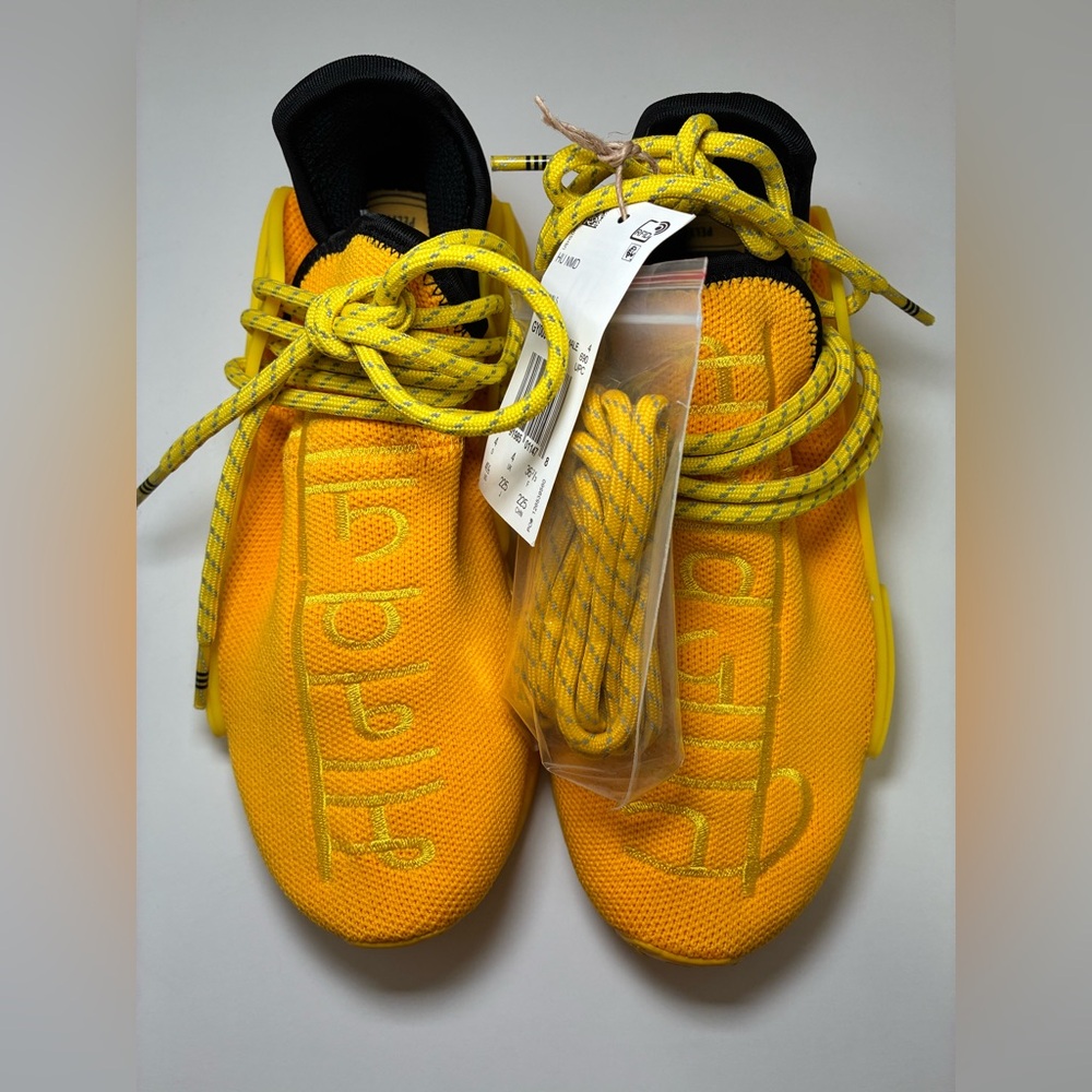 adidas x Pharrell Kids Bright Yellow Sneakers - Picture 5 of 5